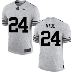 Men's Ohio State Buckeyes #24 Shaun Wade Gray Nike NCAA College Football Jersey Super Deals WKO5344XV